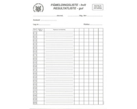Påmelding-/resultatliste (100 stk)