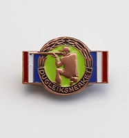 Dugleiksmerket bronse emaljert