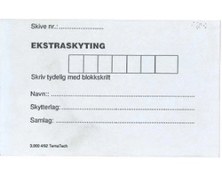 SKYTEKORT EKSTRA SKYTING 100 PK