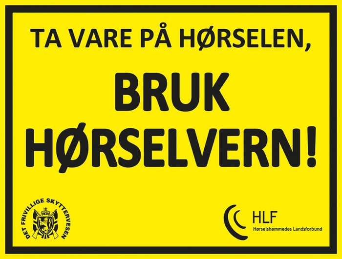VARSELSKILT BRUK HØRSELVÆRN