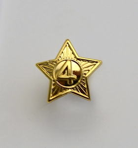 Dugleiksmerkestjerne gylt nr. 4