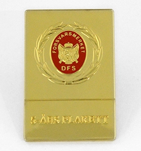 Forsvarsmerket 5-års plakett