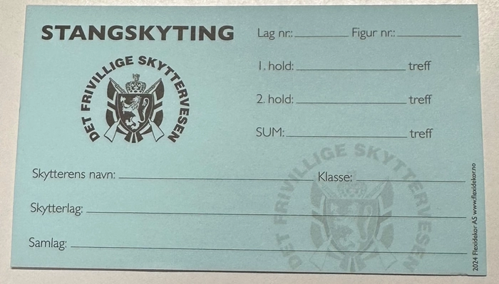SKYTEKORT STANGSKYTING 100 PK