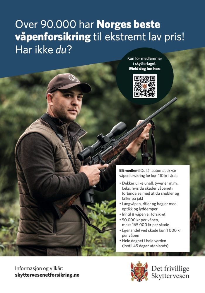 Plakat våpenforsikring
